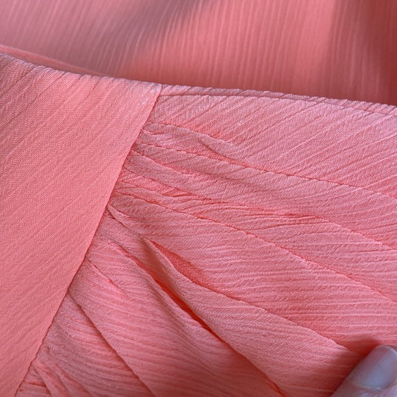 David’s Bridal Short Formal Sweatheart Neck Coral Dress Style F14847 Size 10 - Picture 11 of 11